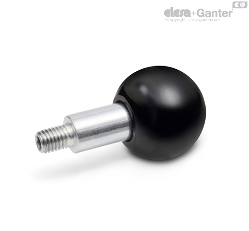 GN 319.2-A Revolving Ball Knobs With threaded stud